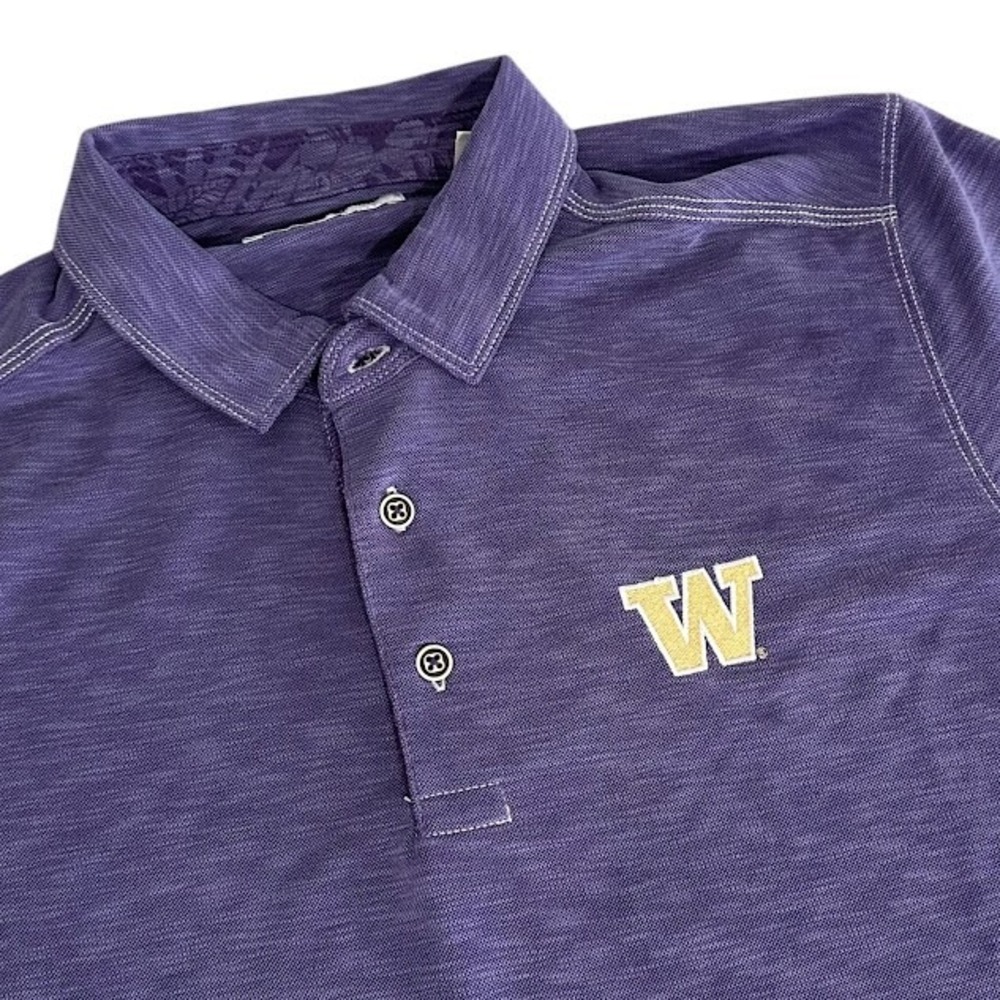 New w/ Tags Tommy Bahama University of Washington UW Purple Polo‎ Shirt Mens M